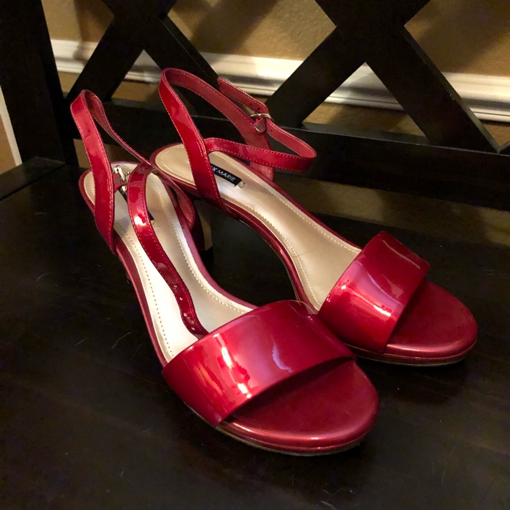 New Alex Marie Tiana Heels in Diva Red